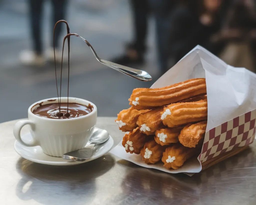 Churros con Chocolate en Barcelona